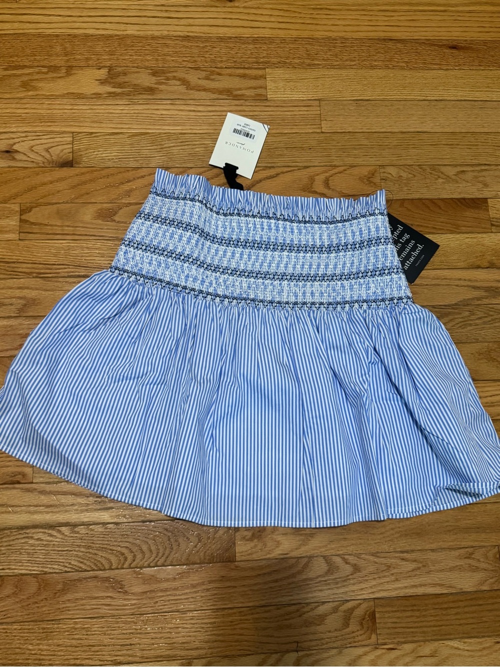 Pomander Place Smocked Seersucker Palerma Skirt